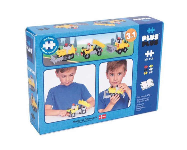 PLUS-PLUS | BASIC - 3 IN 1 - ROAD WORK 220PC *PRE-ORDER* by PLUS-PLUS - The Playful Collective