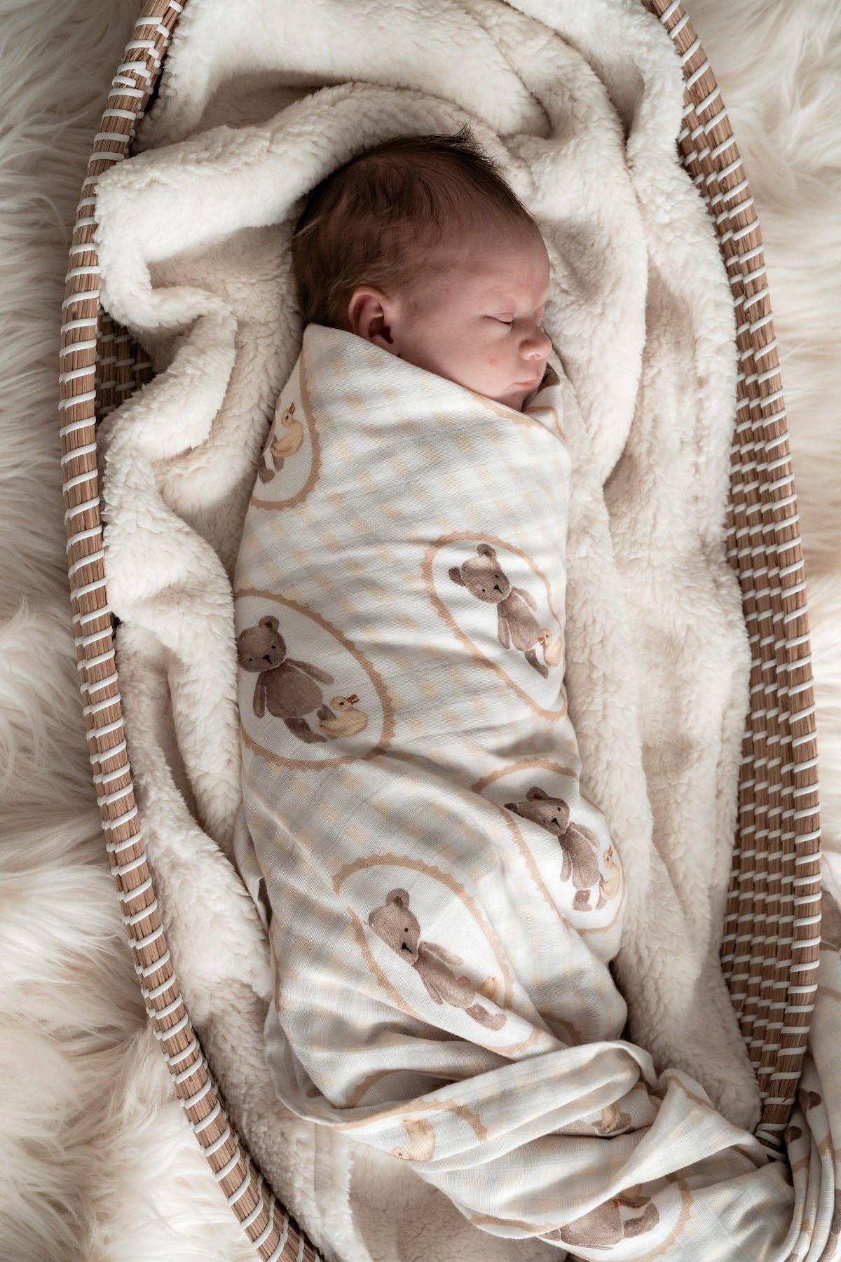 POP YA TOT | TED & DUCK SWADDLE WRAP by POP YA TOT - The Playful Collective