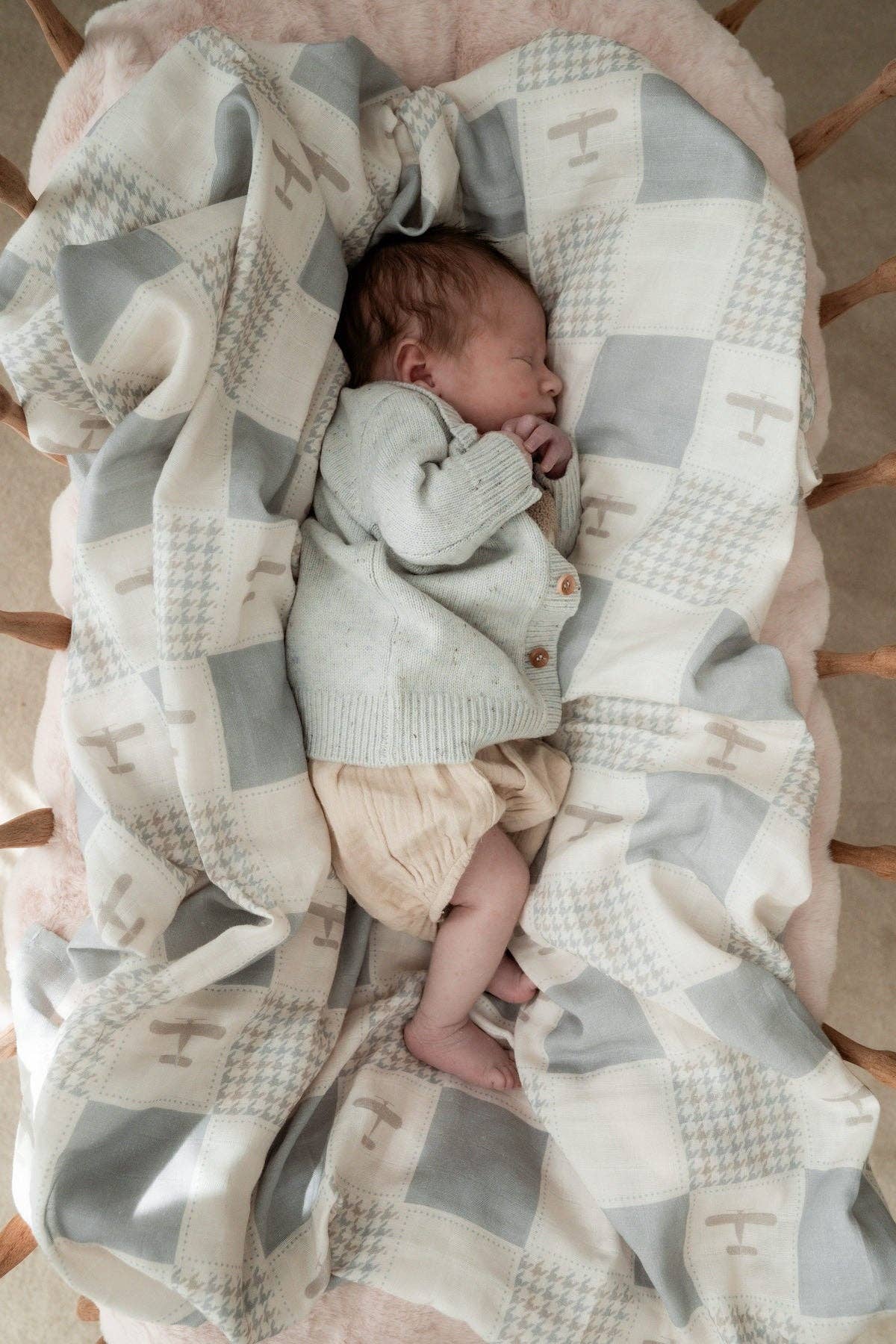POP YA TOT | WRIGHT FLYER SWADDLE WRAP by POP YA TOT - The Playful Collective