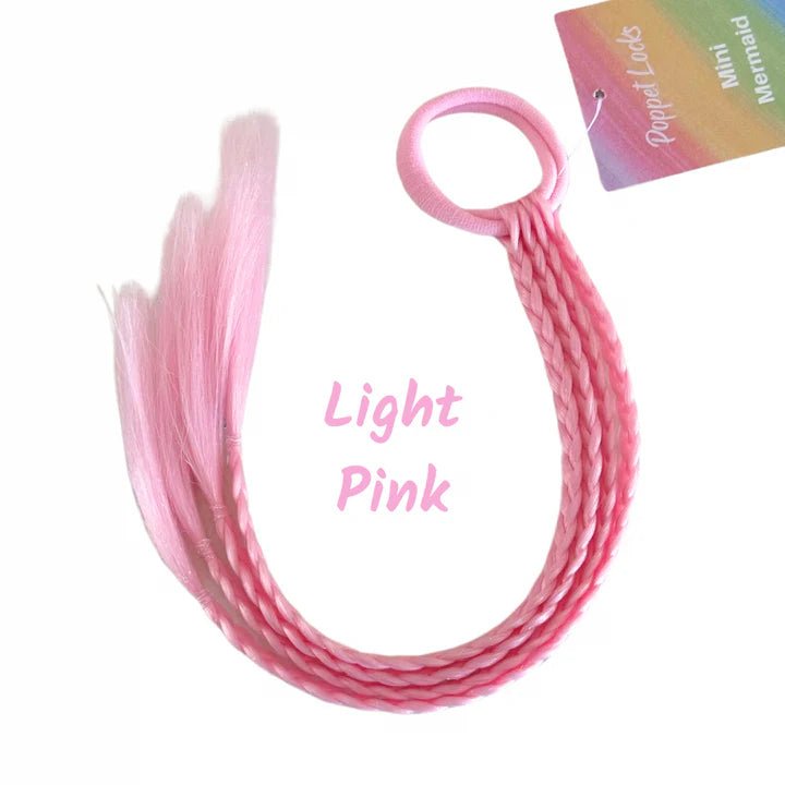 POPPET LOCKS | 12" MINI MERMAID PONYTAIL - LIGHT PINK *PRE - ORDER* by POPPET LOCKS - The Playful Collective