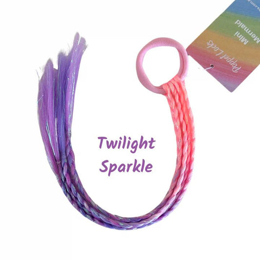 POPPET LOCKS | 12" MINI MERMAID PONYTAIL - TWILIGHT SPARKLE by POPPET LOCKS - The Playful Collective