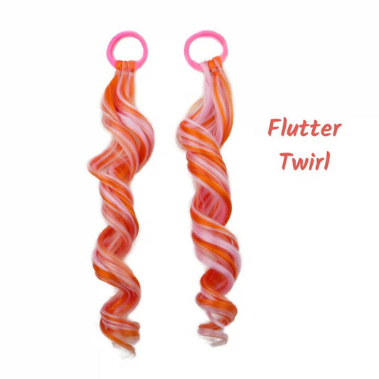 POPPET LOCKS | 12" MINI PIGGY TAILS - WAVES - FLUTTER TWIRL (INSPIRED BY EMMA MEMMA) by POPPET LOCKS - The Playful Collective