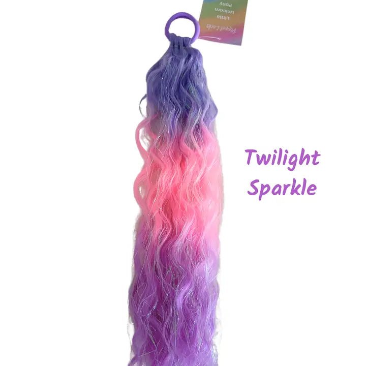 POPPET LOCKS | 14" LITTLE MERMAID WAVES PONYTAIL - TWILIGHT SPARKLE by POPPET LOCKS - The Playful Collective