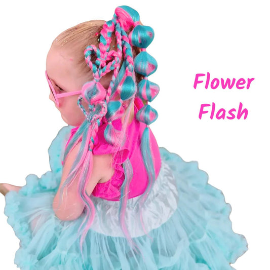 POPPET LOCKS | 22" BUBBLE & HEART PONY - FLOWER FLASH by POPPET LOCKS - The Playful Collective