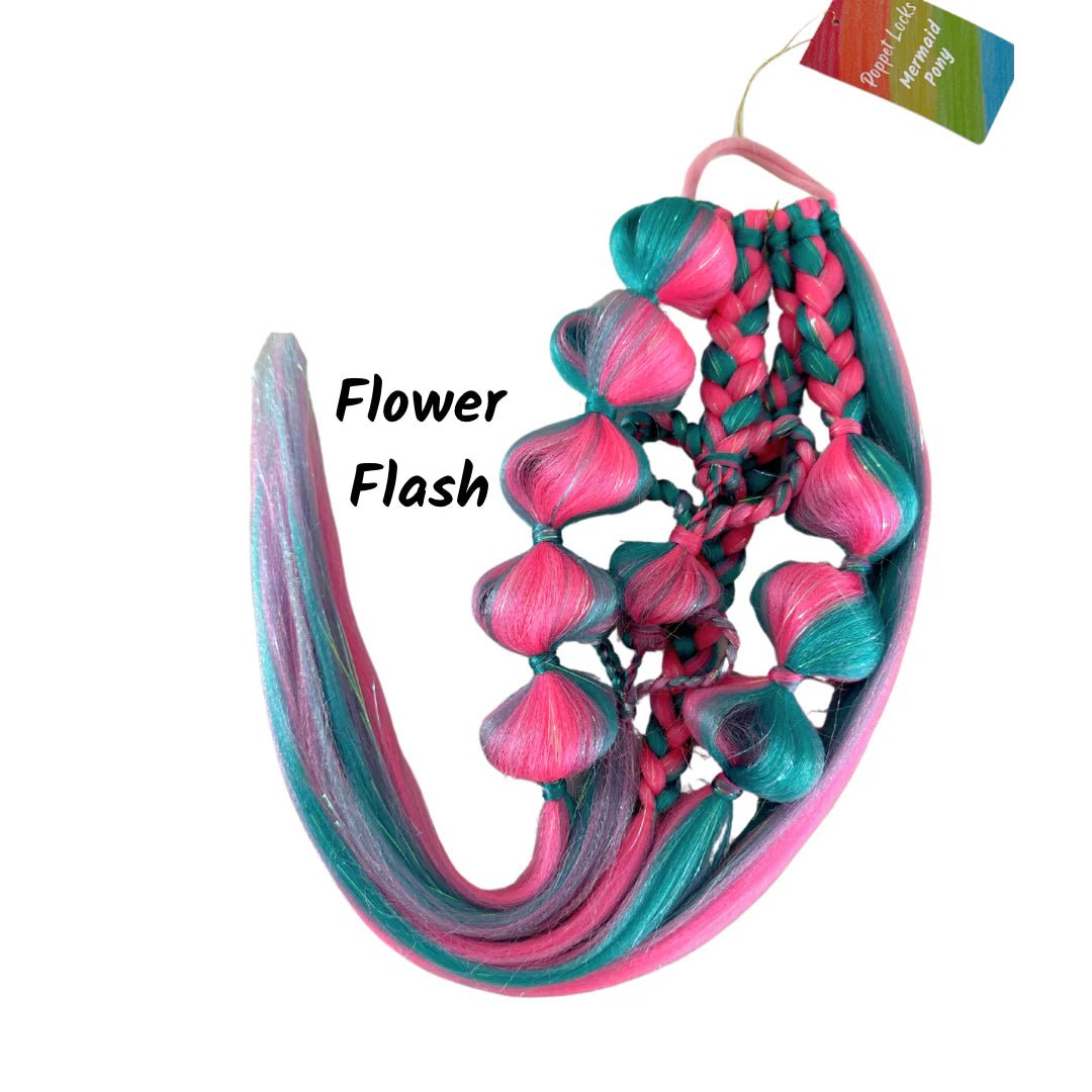POPPET LOCKS | 22" BUBBLE & HEART PONY - FLOWER FLASH by POPPET LOCKS - The Playful Collective