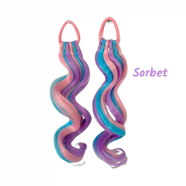 POPPET LOCKS | 8" BABY PIGGY TAILS - CURLS - SORBET *PRE - ORDER* by POPPET LOCKS - The Playful Collective