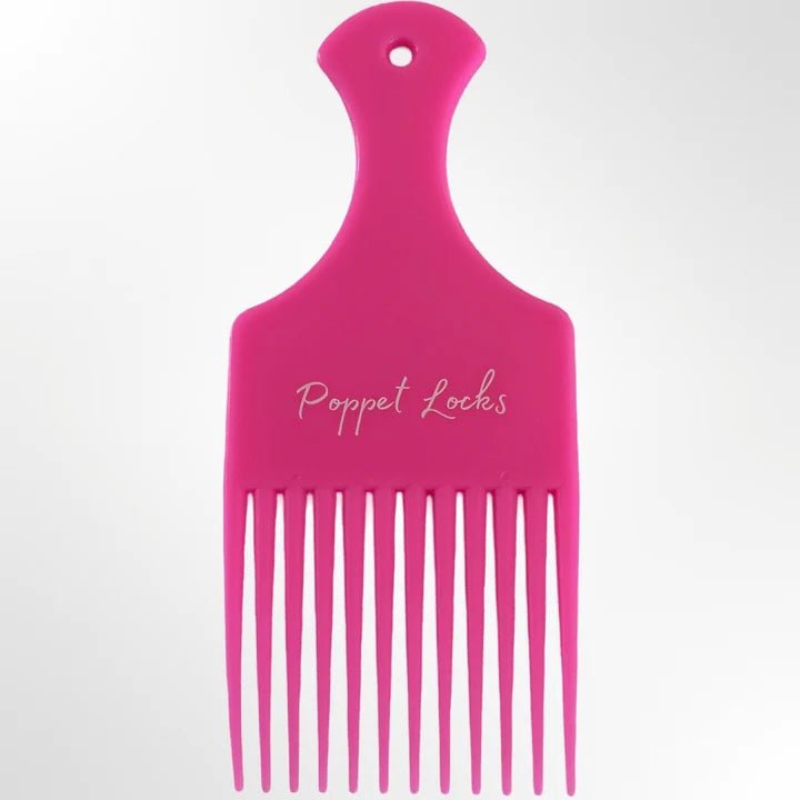 Afro Comb - Hot Pink by Poppet Locks | The Playful Collective