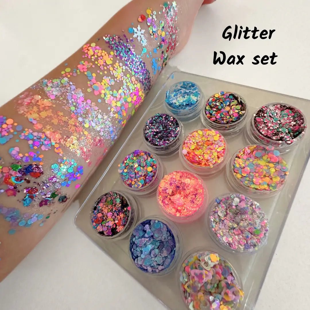 POPPET LOCKS | FAVES GLITTER / BALM WAX SET - PACK OF 12 COLOURS by POPPET LOCKS - The Playful Collective