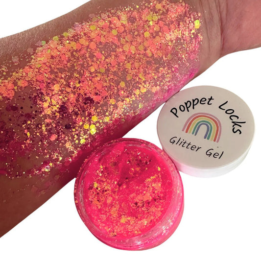 POPPET LOCKS | GLITTER GEL - HAIR FACE & BODY - BARBIE PINK by POPPET LOCKS - The Playful Collective