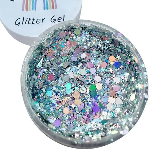 POPPET LOCKS | GLITTER GEL - HAIR FACE & BODY - SILVER by POPPET LOCKS - The Playful Collective