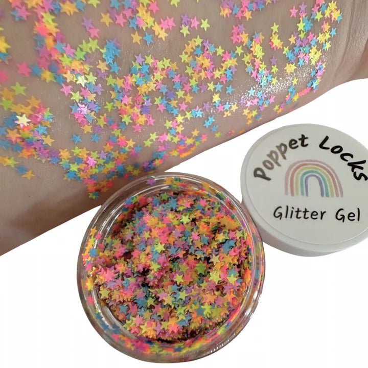 POPPET LOCKS | GLITTER GEL - HAIR FACE & BODY - STARS by POPPET LOCKS - The Playful Collective