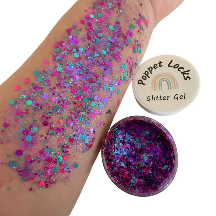 POPPET LOCKS | GLITTER GEL - HAIR FACE & BODY - TRIPLE TREAT by POPPET LOCKS - The Playful Collective