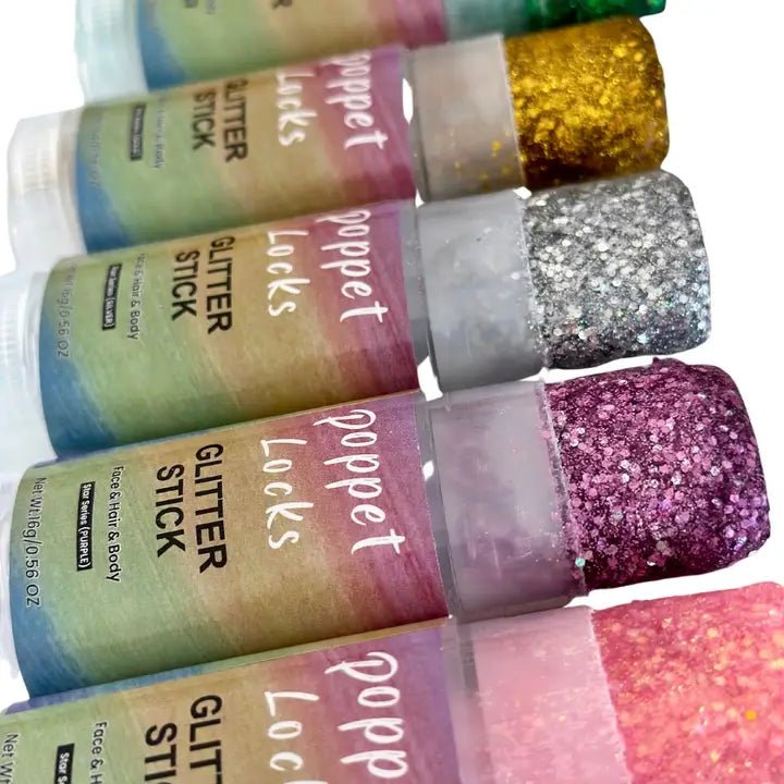 POPPET LOCKS | GLITTER STICK - FACE & BODY BALM - SILVER by POPPET LOCKS - The Playful Collective