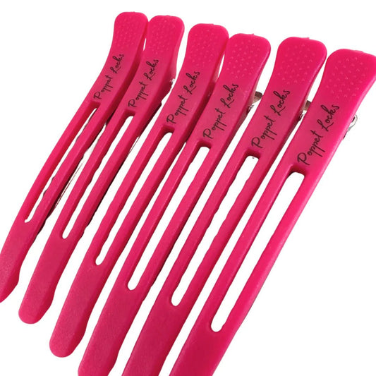 POPPET LOCKS | METAL SECTIONING CLIPS 6 PACK - DARK PINK by POPPET LOCKS - The Playful Collective