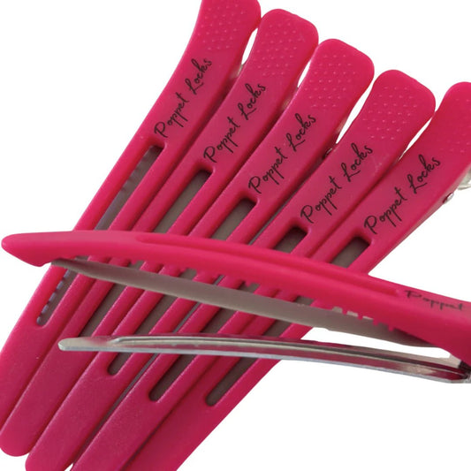 POPPET LOCKS | METAL SECTIONING CLIPS 6 PACK - DARK PINK by POPPET LOCKS - The Playful Collective