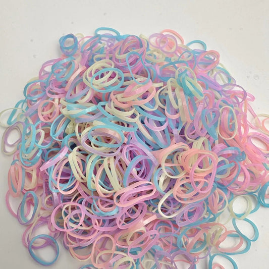 POPPET LOCKS | THICKER SMALL ELASTICS - PASTEL 1000 PACK by POPPET LOCKS - The Playful Collective