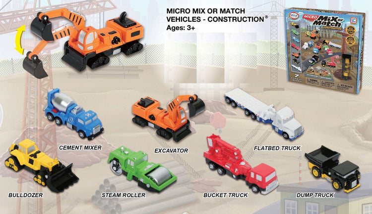POPULAR PLAYTHINGS | MICRO MIX OR MATCH VEHICLES - CONSTRUCTION by POPULAR PLAYTHINGS - The Playful Collective