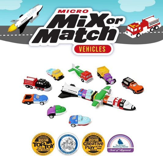 POPULAR PLAYTHINGS | MICRO MIX OR MATCH VEHICLES - DELUXE SET 1 by POPULAR PLAYTHINGS - The Playful Collective