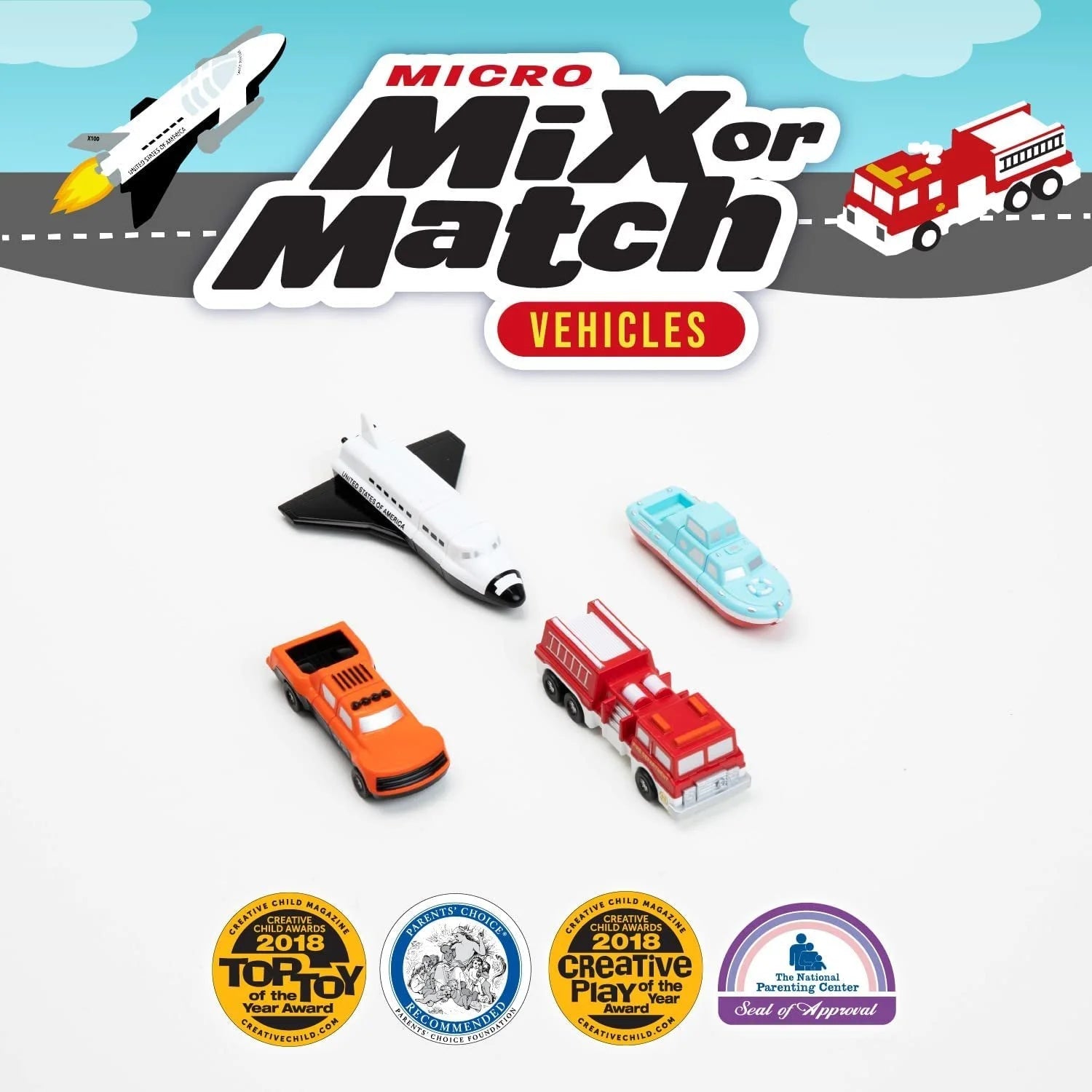 POPULAR PLAYTHINGS | MICRO MIX OR MATCH VEHICLES - SET 1 by POPULAR PLAYTHINGS - The Playful Collective