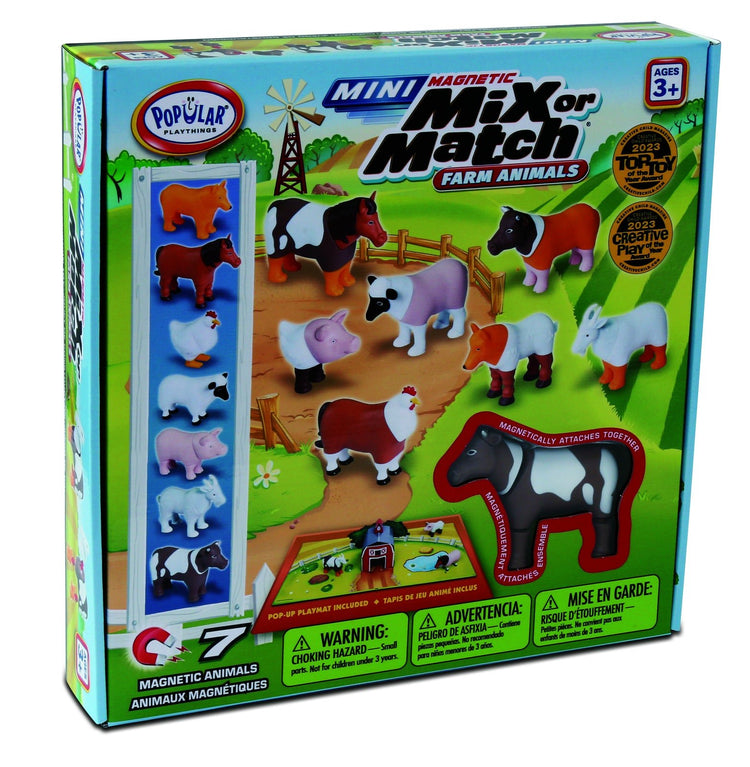 POPULAR PLAYTHINGS | MINI MAGNETIC MIX OR MATCH FARM ANIMALS by POPULAR PLAYTHINGS - The Playful Collective