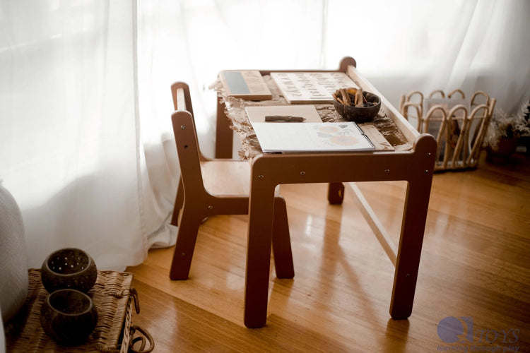 QTOYS | CHILD STUDY DESK AND CHAIR SET by QTOYS - The Playful Collective