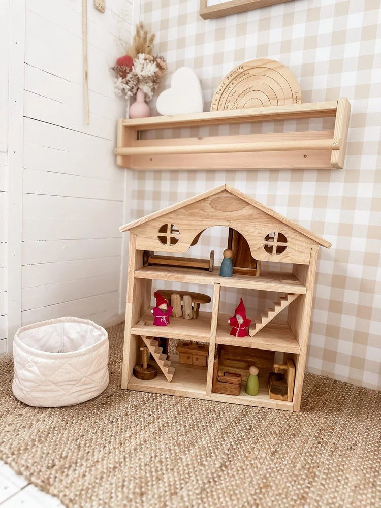 QTOYS | CLASSIC WOODEN DOLLHOUSE by QTOYS - The Playful Collective