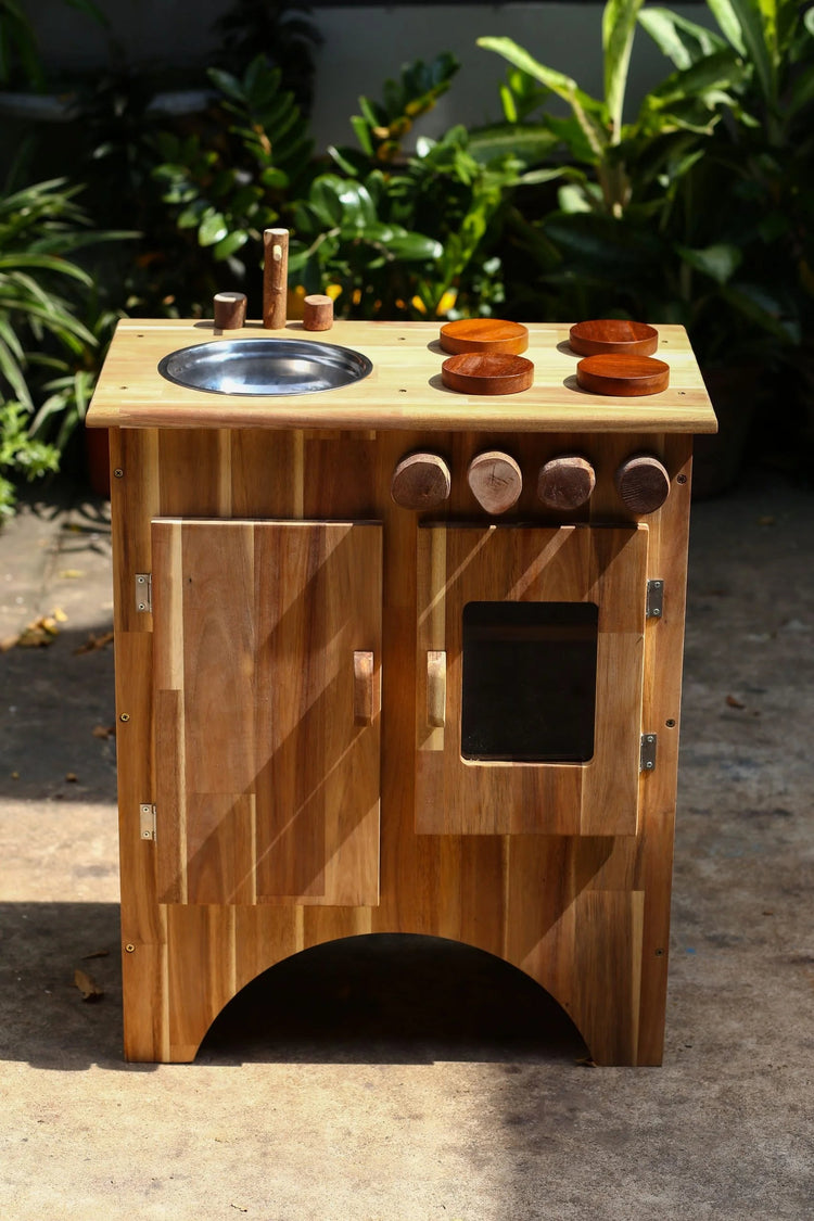 QTOYS | COMBO WOODEN STOVE & SINK by QTOYS - The Playful Collective