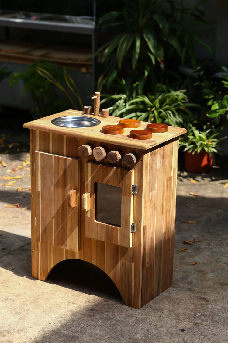 QTOYS | COMBO WOODEN STOVE & SINK by QTOYS - The Playful Collective