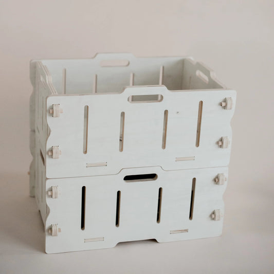 QTOYS | STACKABLE WOODEN CRATE STORAGE BOX by QTOYS - The Playful Collective