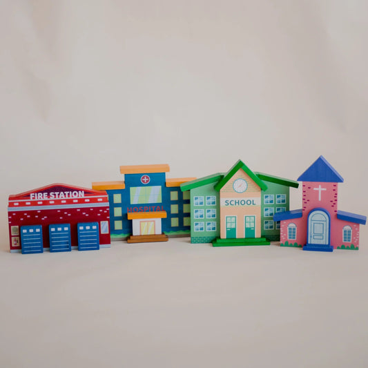 QTOYS | STREET BUILDINGS SET OF 4 by QTOYS - The Playful Collective