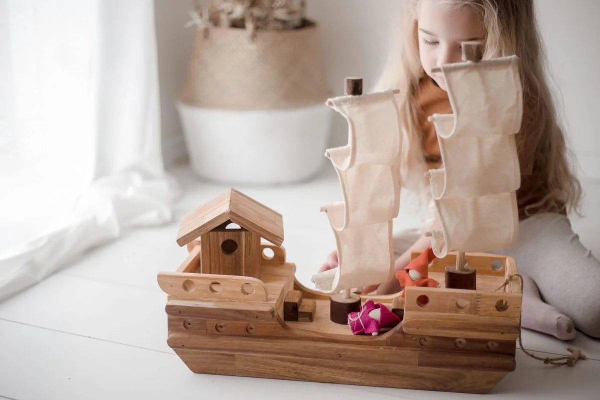 QTOYS | WOODEN PIRATE SHIP by QTOYS - The Playful Collective