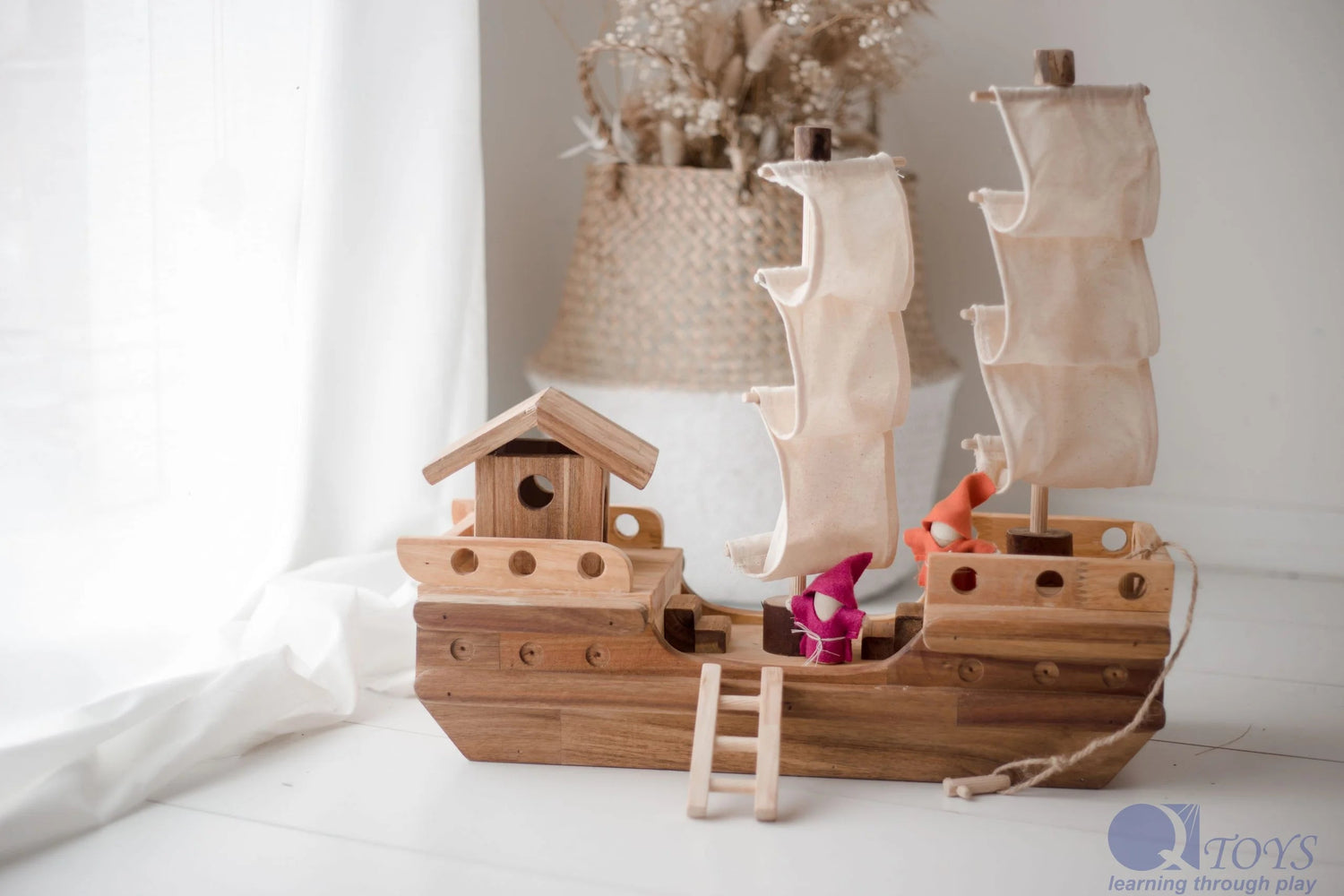 QTOYS | WOODEN PIRATE SHIP by QTOYS - The Playful Collective