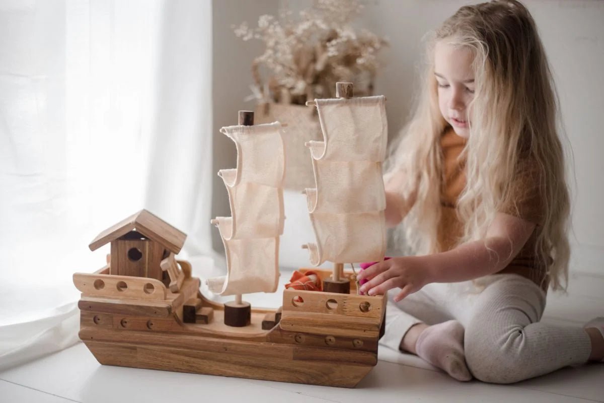 QTOYS | WOODEN PIRATE SHIP by QTOYS - The Playful Collective