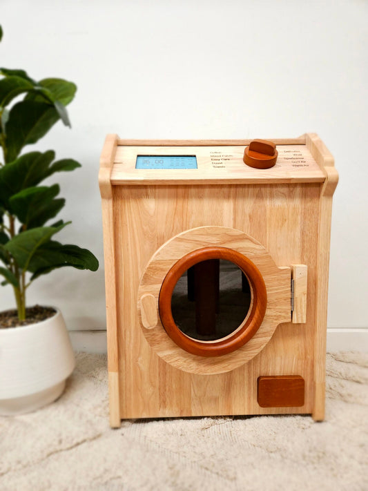 QTOYS | WOODEN WASHING MACHINE by QTOYS - The Playful Collective