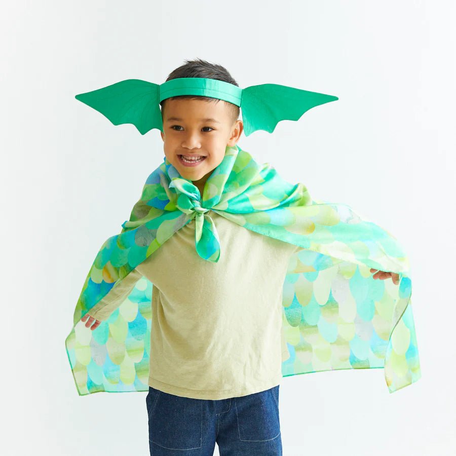 SARAH'S SILKS | DINOSAUR / DRAGON EARS HEADBAND - GREEN *PRE - ORDER* by SARAH'S SILKS - The Playful Collective