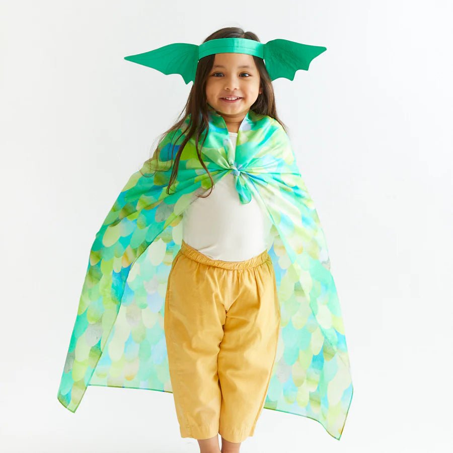 SARAH'S SILKS | DINOSAUR / DRAGON EARS HEADBAND - GREEN *PRE - ORDER* by SARAH'S SILKS - The Playful Collective