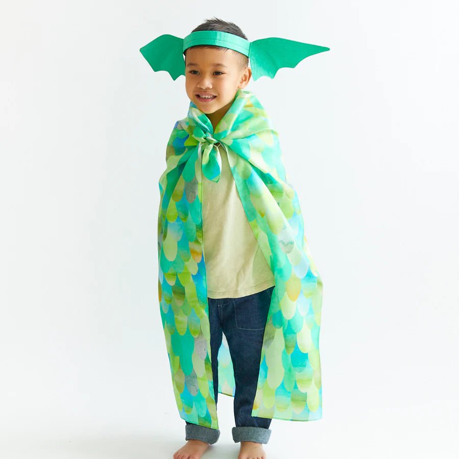 SARAH'S SILKS | DINOSAUR / DRAGON EARS HEADBAND - GREEN *PRE - ORDER* by SARAH'S SILKS - The Playful Collective