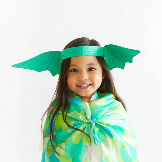 SARAH'S SILKS | DINOSAUR / DRAGON EARS HEADBAND - GREEN *PRE - ORDER* by SARAH'S SILKS - The Playful Collective