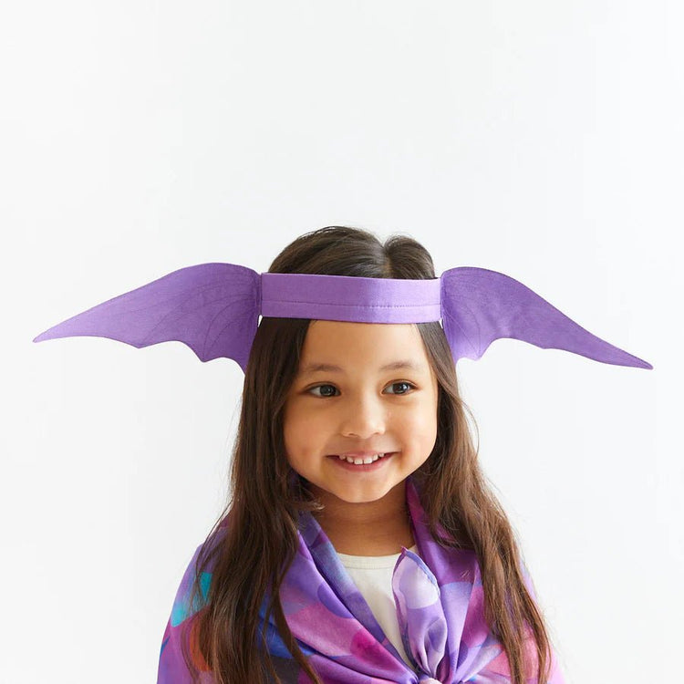 SARAH'S SILKS | DINOSAUR / DRAGON EARS HEADBAND & PLAYSILK SET - PURPLE *PRE - ORDER* by SARAH'S SILKS - The Playful Collective