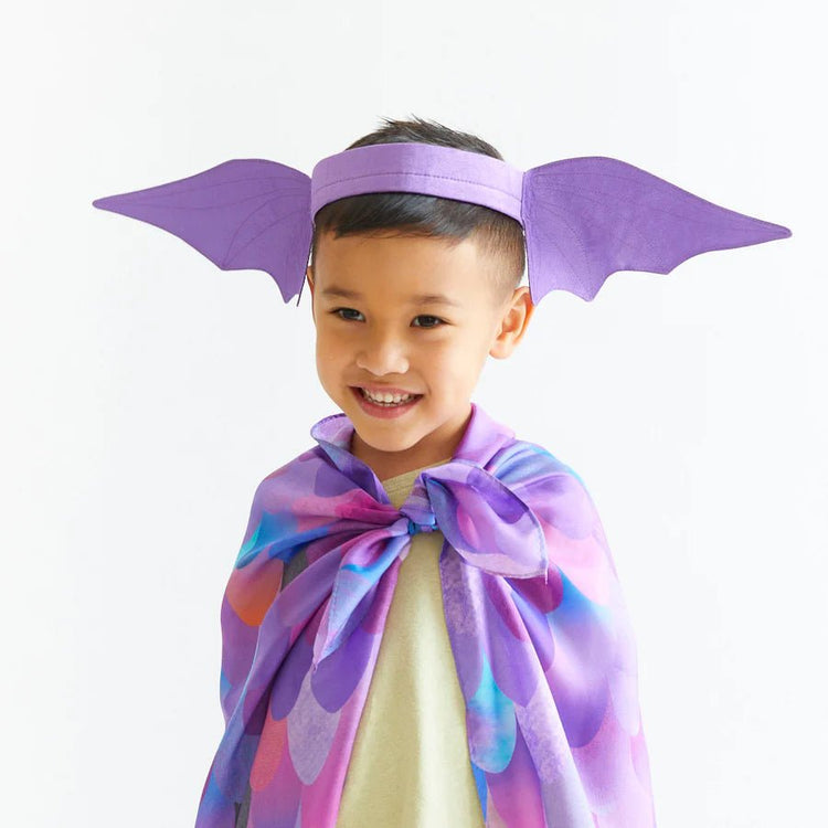 SARAH'S SILKS | DINOSAUR / DRAGON EARS HEADBAND & PLAYSILK SET - PURPLE *PRE - ORDER* by SARAH'S SILKS - The Playful Collective