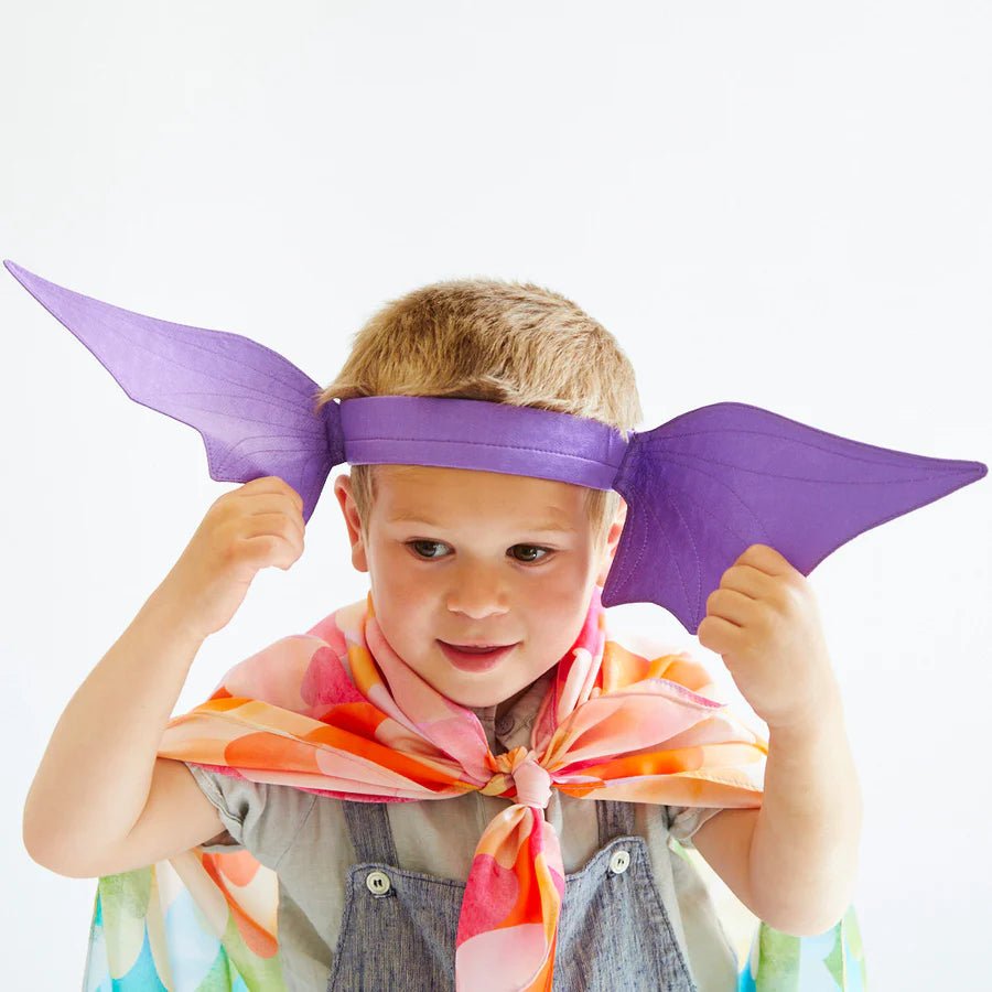 SARAH'S SILKS | DINOSAUR / DRAGON EARS HEADBAND - PURPLE *PRE - ORDER* by SARAH'S SILKS - The Playful Collective