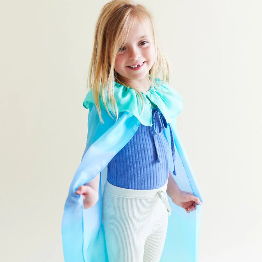 SARAH'S SILKS | SILK CAPE - SEA *PRE - ORDER* by SARAH'S SILKS - The Playful Collective