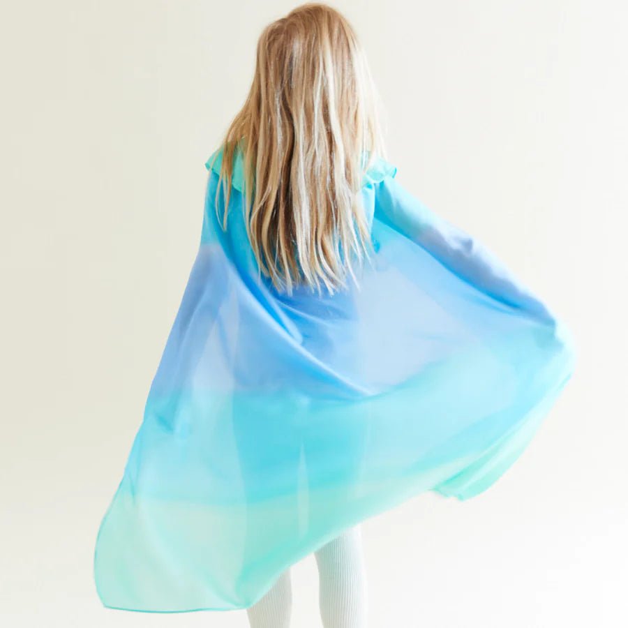 SARAH'S SILKS | SILK CAPE - SEA *PRE - ORDER* by SARAH'S SILKS - The Playful Collective