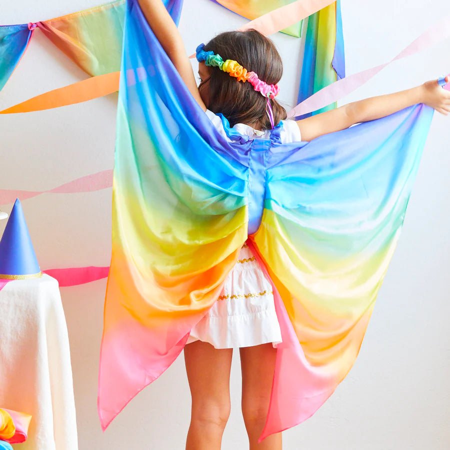 SARAH'S SILKS | SILK FAIRY WINGS - RAINBOW *PRE - ORDER* by SARAH'S SILKS - The Playful Collective