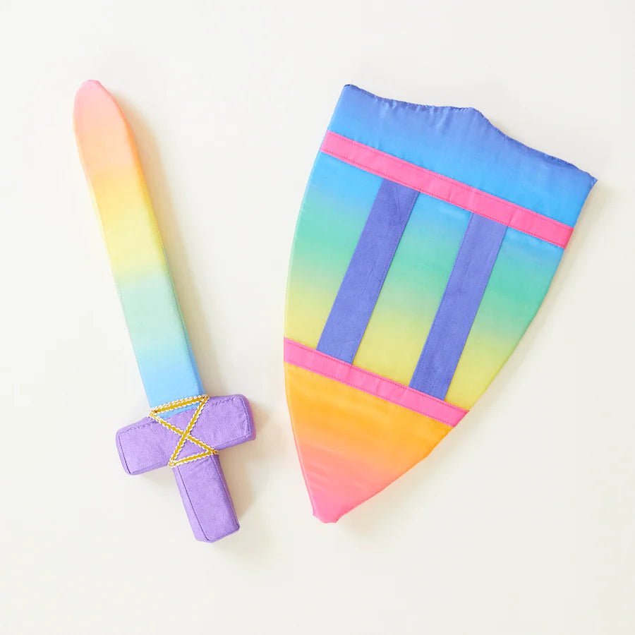 SARAH'S SILKS | SILK SOFT SHIELD & SWORD SET - RAINBOW *PRE - ORDER* by SARAH'S SILKS - The Playful Collective