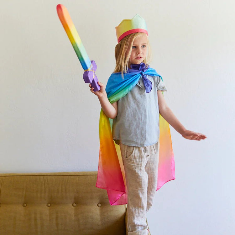 SARAH'S SILKS | SILK SOFT SHIELD & SWORD SET - RAINBOW *PRE - ORDER* by SARAH'S SILKS - The Playful Collective