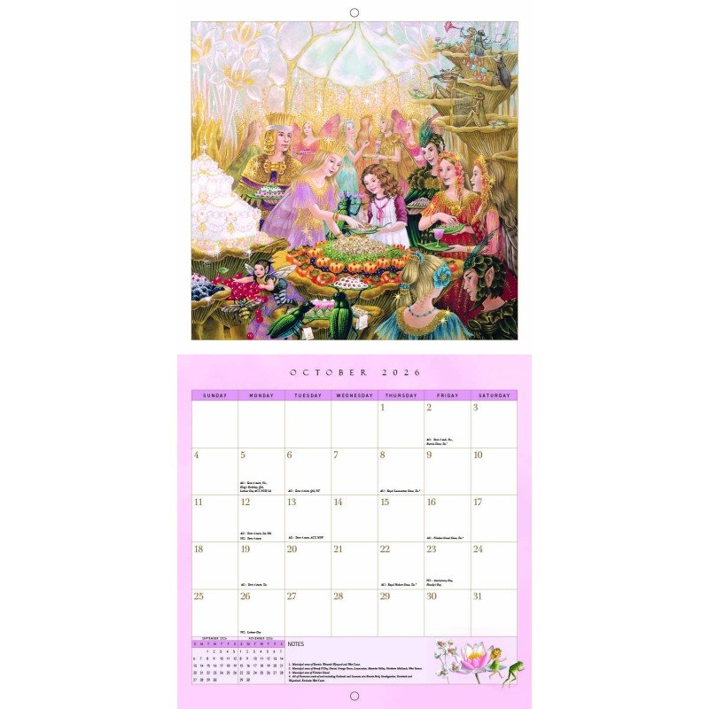SHIRLEY BARBER | 2026 FAIRIES WALL CALENDAR by SHIRLEY BARBER - The Playful Collective