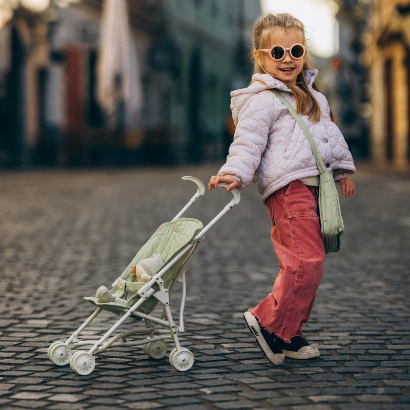 Sollie Doll Stroller Sage by Olli Ella The Playful Collective