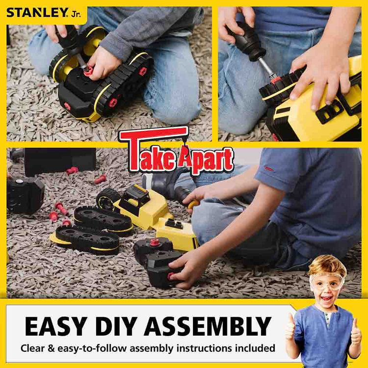 STANLEY JR. | TAKE APART DUMP TRUCK KIT - 24 PIECES *PRE - ORDER* by STANLEY JR. - The Playful Collective