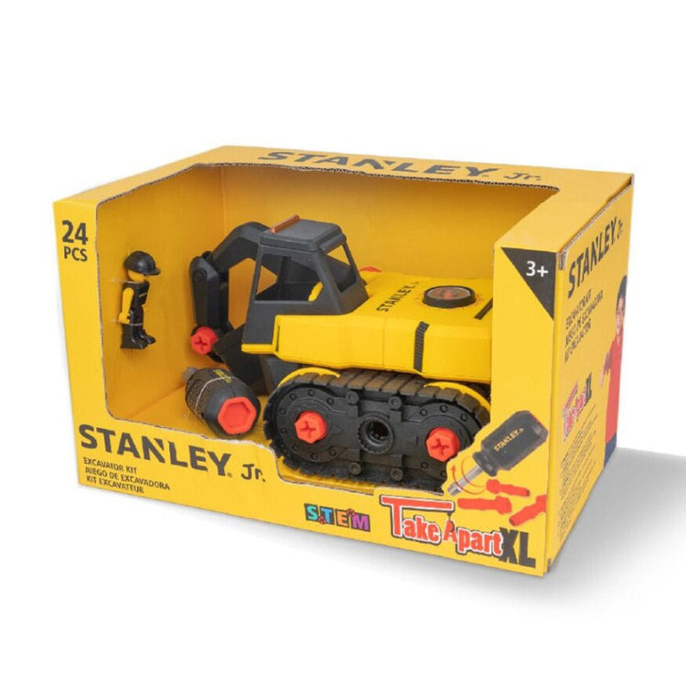 STANLEY JR. | TAKE APART EXCAVATOR KIT - 25 PIECES *PRE - ORDER* by STANLEY JR. - The Playful Collective